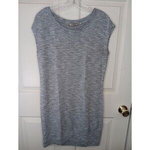 Athleta Dress Small Gray T-Shirt Style Crewneck Sleeveless Knit Oversized